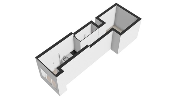 Plattegrond - Molenstraat 32A, 2611 KB Delft - Begane grond-3D.jpg